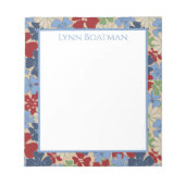 Notizblock für gescannte blumentiefe Deep-Hues (Vorderseite)