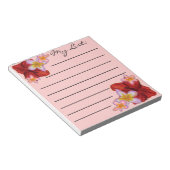 Notizblock für hawaiianische Blume (angewinkelt)
