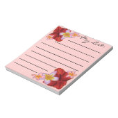 Notizblock für hawaiianische Blume (Rotiert)