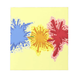 Notizblock für künstlerischen Spritzer