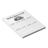 Notizblock für Lebensmittelgeschäfte (angewinkelt)