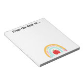 Notizblock für Schulthemen (angewinkelt)