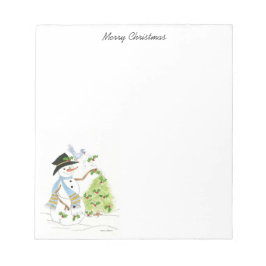 Notizblock für Snowman und Bluebird