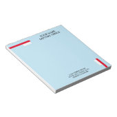 Notizblock für Zahnarztpraxen mit zahnärztlichem P (angewinkelt)