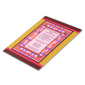 Notizblock "Girl Power Curvy Karierte weibliche Er (angewinkelt)