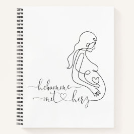 Notizblock Hebamme mit Herz