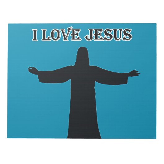 Notizblock ich liebe jesus (Vorderseite)