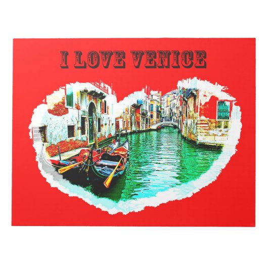 Notizblock ich liebe VENEDIG (Vorderseite)