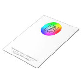 Notizblock im Letter-Format 8,5x11 mit individuell (angewinkelt)