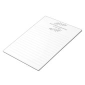 Notizblock mit Bleistiftskizze aus Pflanze (angewinkelt)