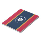 Notizblock mit der Flagge des US-Bundesstaates Mis (Rotiert)