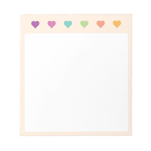 Notizblock mit farbigen Noten (Vorderseite)