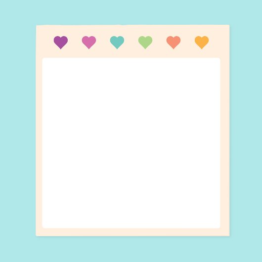 Notizblock mit farbigen Noten