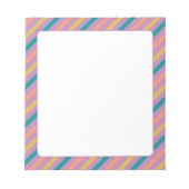 Notizblock mit farbigen Streifen (Vorderseite)