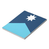 Notizblock mit Flagge von Minnesota, USA (Rotiert)