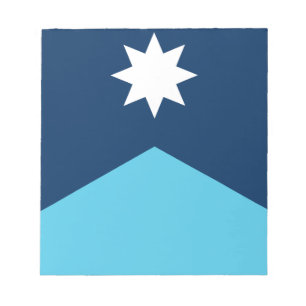 Notizblock mit Flagge von Minnesota, USA