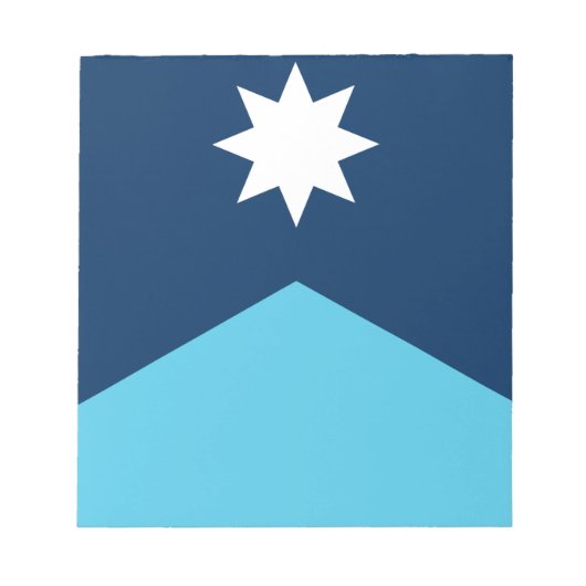 Notizblock mit Flagge von Minnesota, USA (Vorderseite)