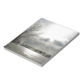 Notizblock mit Foto der Eiswinterlandschaft (Rotiert)
