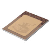 Notizblock mit geröstetem Kaffee (Rotiert)