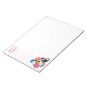 Notizblock mit individuelle Name (angewinkelt)