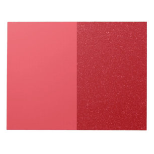 Notizblock mit individuellem Split-Design in Tomat