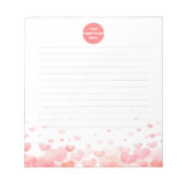 Notizblock mit Logo Notepad Benutzerdefiniertes Bü (Vorderseite)