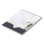 Notizblock mit Monogramm des botanischen Gartens (Rotiert)