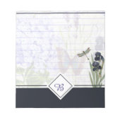 Notizblock mit Monogramm des botanischen Gartens (Vorderseite)