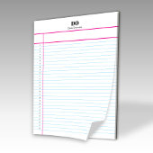 Notizblock mit personalisiertem Namensmonogramm un