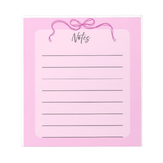 Notizblock mit rosa Bug (Vorderseite)