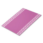 Notizblock mit rosa Herz (angewinkelt)