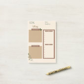 Notizblock mit Zieleinstellung (Auf Schreibtisch)