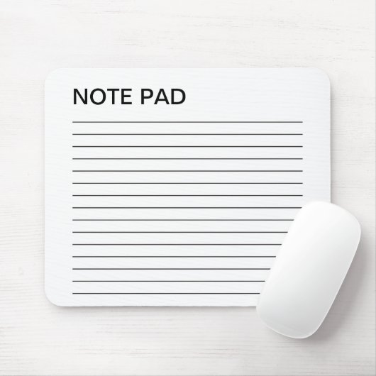 NOTIZBLOCK MOUSEPAD (Mit Mouse)