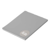 Notizblock | Noten grau (Rotiert)