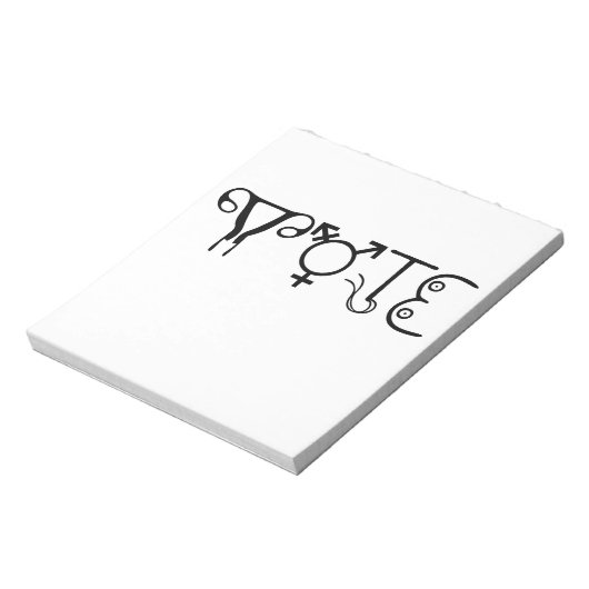 Notizblock STIMMEN (Rotiert)