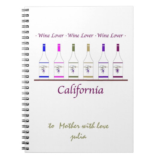 Notizblock, Weinliebhaber, Notizblock (Vorderseite)