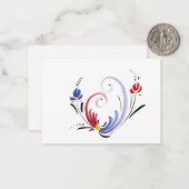 Notizblöcke Mitteilungskarte (Vorderseite/Rückseite Beispiel)