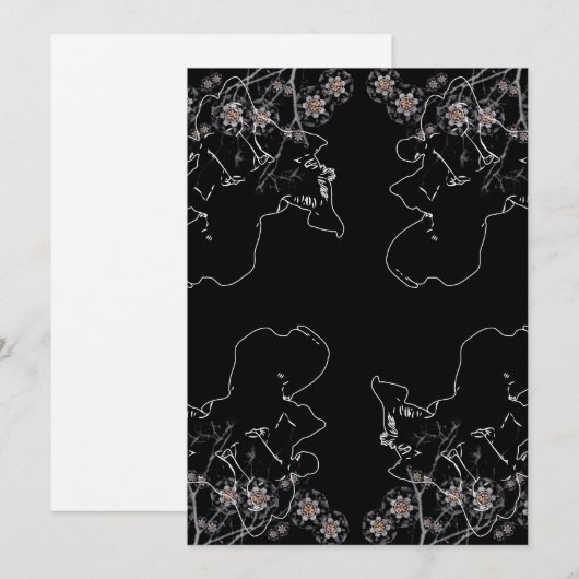 Notizblüte Einladung (Vorne/Hinten)