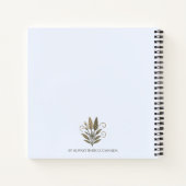 Notizbuch, blumig, elegant, träume groß. notizblock (Rückseite)