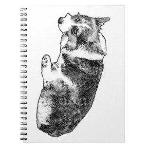 Notizbuch Corgi, Leiser Führer Notizblock