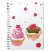 Notizbuch „cupcakesliebe " notizblock (Vorderseite)