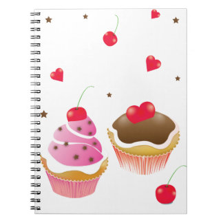 Notizbuch „cupcakesliebe " notizblock