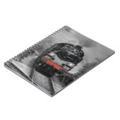 Notizbuch, das Dampf-Zug auf Abdeckung Notizblock (Linke Seite)