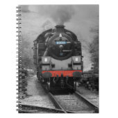 Notizbuch, das Dampf-Zug auf Abdeckung Notizblock (Vorderseite)