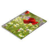 Notizbuch - Das rote Mohn-Foto Notizblock (Linke Seite)