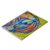 Notizbuch des Buntglas-Pferd1 Notizblock (Linke Seite)