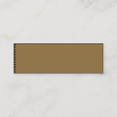 Notizbuch - dünn mini visitenkarte (Rückseite)