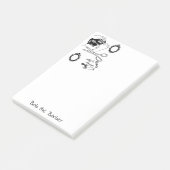 Notizbuch Farben Barbershop Barber Post-it Klebezettel (angewinkelt)
