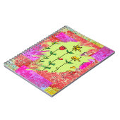 Notizbuch - Farbprobe Floral Notizblock (Linke Seite)