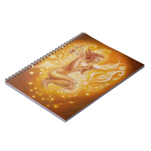 Notizbuch „Fee des Feuers " Notizblock (Linke Seite)